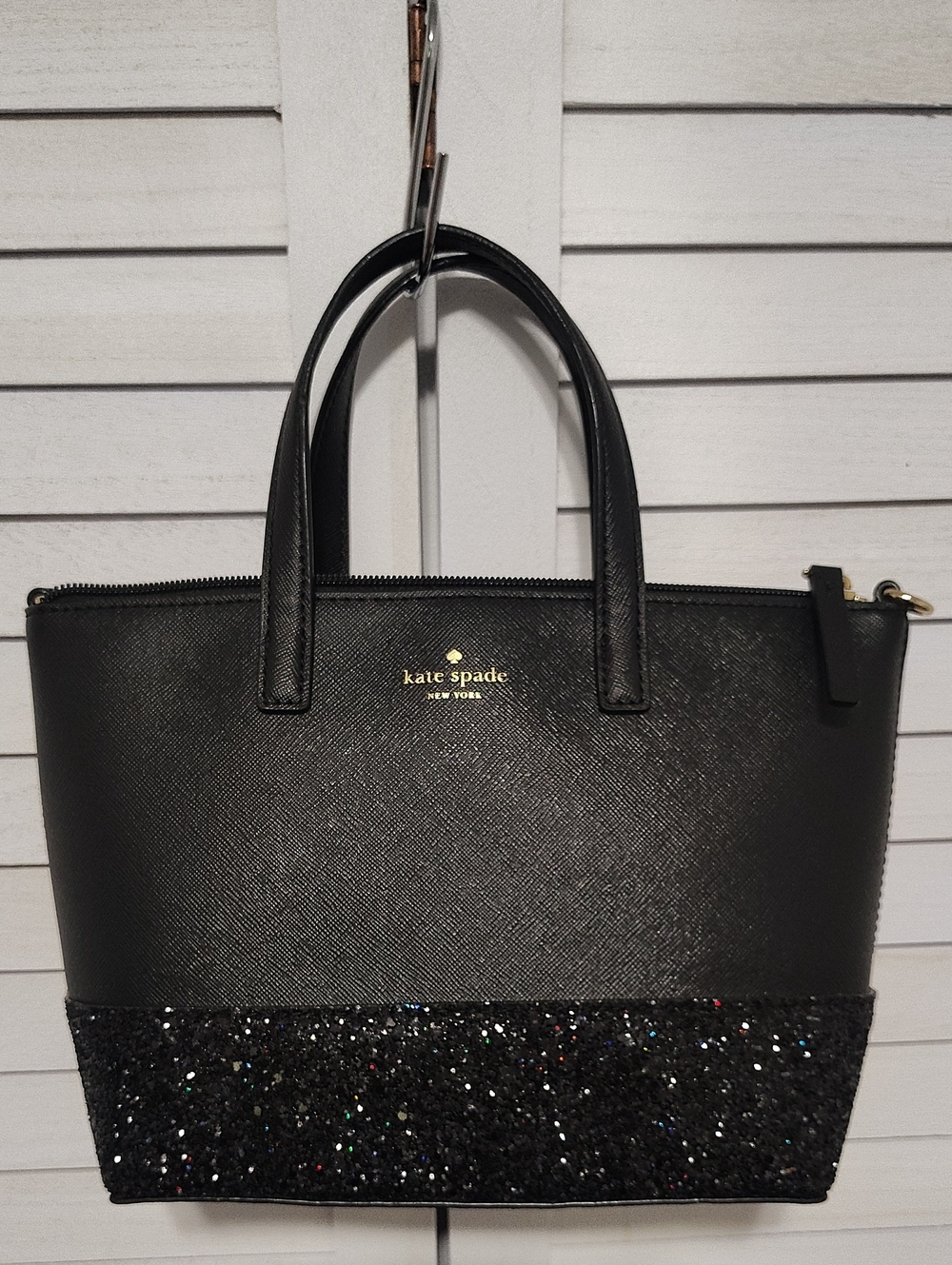 Kate Spade Glena Court Ina Glitter Satchel Crossbody Bag